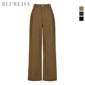 [블루레이스] 뒤밴딩 코듀로이 와이드 팬츠_B5F1PT7111