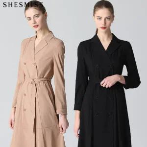 [쉬즈미스(SHESMISS)] 우아한핏 벨티드 플레어 원피스 (택가격 328000원)