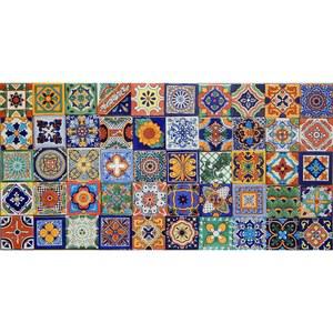 손으로 그린 탈라베라 멕시칸 타일 50개 4x4 스페인 지중해