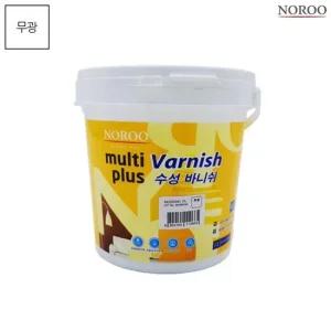 멀티플러스 수성바니쉬 목재용 투명 무광 1L 수성 스테인 니스 목공용 도장재