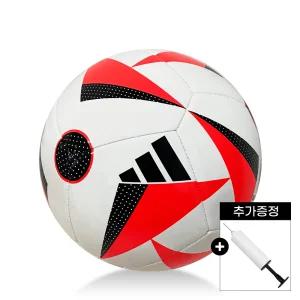 아디다스 유로24 클럽 축구공 화이트레드 + 볼펌프 세트 IN9372