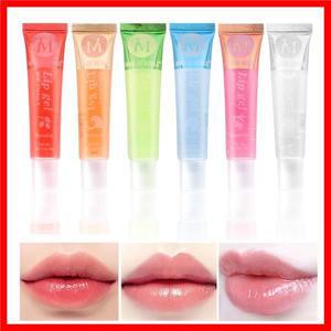 6Pcs 프루티 풍미 워터리 글로시 립 글로스 세트 클리어 립 젤 하이 드레이팅 모이스춰 라이징 립 글로스