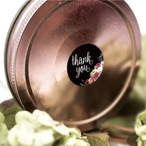 원형 답례용 땡큐스티커 청첩장 졸업식 장식스티커