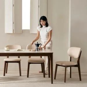 [삼익가구]시에나 포세린 통세라믹 4/6인용 원목 식탁 테이블(1400/1600/1800)