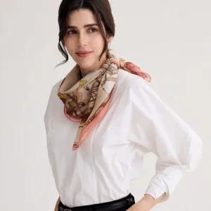 [갤러리아] [닥스] 울 실크 스카프 (D) FKI024I (케이스,쇼핑백 포함)