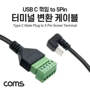 터미널 변환 케이블 30cm USB Type C to 5pin