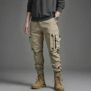 [보이투맨]XP44 남성 워싱 조거 밴딩 기모 카고바지 캠핑룩 밀리터리 전술