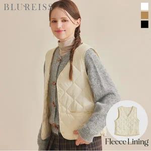 [블루레이스] 플리스 배색 경량 패딩조끼_B5W1VT4911