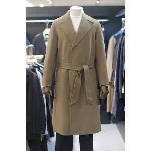 갤러리아 지이크 FW 베이지 울100 핸드메이드 벨티트 코트 PFH7028