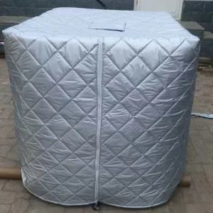 빗물 IBC탱크커버 보온] 따뜻하게 1 가림막 자외선 케이스 난방 바람막이로 비투명 담요 탱크 두꺼운 [두꺼운 48 실버그레이-케 IBC 방수포 커버 1톤 35 34 제 [맞춤