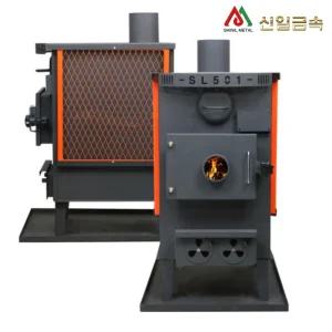 신일 사각 화목난로 SL501 20평 공장 두꺼운 철판 실내용 가정용 난로