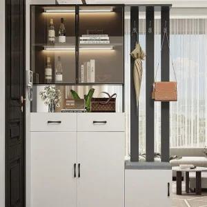 전실수납장 원룸 공간분리 파티션 현관 수납장 거실 다용도