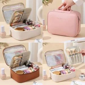 [큰손할인] 뷰티파우치 가방 화장품 메이크업 휴대용 대용량 사각 보부상 여행용 정리 수납 미용 네일아트