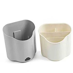 물빠짐수저통 그레이 물빠짐수저꽂이 가정용수저통