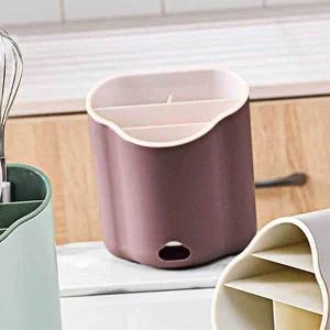 수저통 물빠짐수저통 핑크수저통 수저함 주방수저통