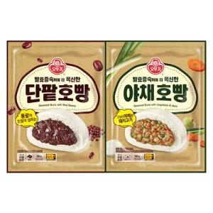오뚜기 발효증숙 단팥호빵 360g + 야채호빵 360g 외 선택