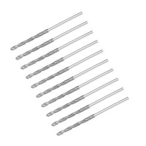 10개 1.2mm 미터법 다이아몬드 코팅 트위스트 드릴 비트 고속 강철