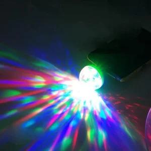4W 휴대용 LED 미러볼 USB 노래방조명 파티 램프
