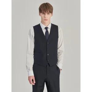 [로가디스][로가디스] [COUTURE] REDA 울 솔리드 레귤러 핏 수트 베스트 - 네이비 (RX5703RP1R)