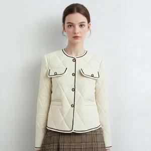 [티뷰] 트위드바이어스퀼팅패딩_V5D-CPD003