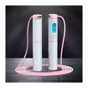 운동량표시 카운트 스마트 줄넘기 유산소 키성장 핑크