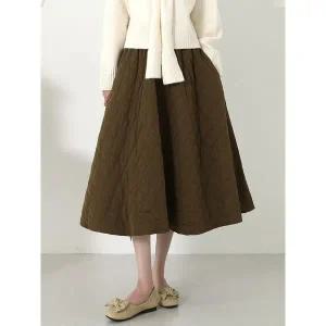 [시크루즈]아븐 퀄팅 패딩 플레어 스커트 BDSS204_P407920149