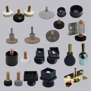 회전조절발 책상다리 발 원형발통캡 사각발통캡 높이조절 PVC 고무 가구다리 볼트발 사각 파이프캡 회전볼트