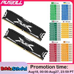 PUSKILL 메모리 RAM DDR4 냉각 조끼 데스크탑 컴퓨터 UDIMM 16GB 8GB 1.2V 3200MHz 2666MHz