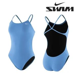 나이키 스윔 여성 하이드라스트롱 앤서 솔리드 컷아웃 탄탄이 강습용 실내 수영복 NESSA018 UNIVERSITY BLUE