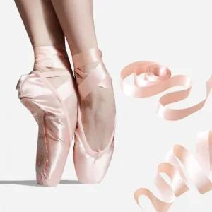 토슈즈 발레 밴드 스트랩 2M 캔버스 새틴 댄스화 끈 슈즈스 화끈 무대 공연