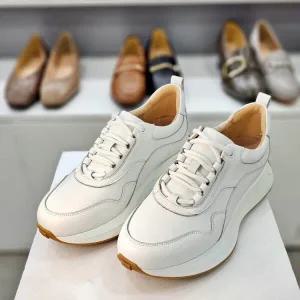 탠디 여성 6CM 키높이 소가죽 운동화 어글리 슈즈 화이트 X23210_DG 791826