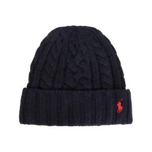 [폴로랄프로렌] 25FW 리사이클 케이블 비니 컬렉션네이비 PC1432 443