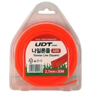 예초기 나일론날 UDT 2.7 x 30M(오렌지 사각)