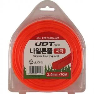 예초기 나일론날 UDT 2.4 x 70M(오렌지 사각)