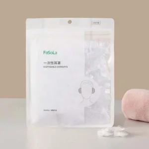 FaSoLa 일회용 귀마개 비닐귀마개 100p 일회용귀마개 미용실귀마개 미용재료 염색이어캡 비닐귀마개