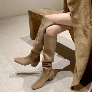 레이디슈 고급부츠 스웨이드 부띠 롱부츠 0351