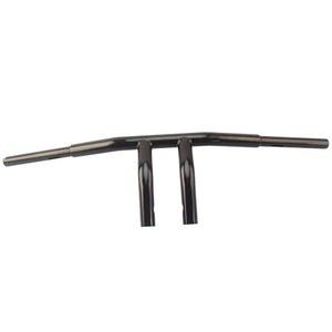 82-22 할리 스포츠스터 다이나 로우 라이더 브레이크아웃 소프트테일 스로틀 바이 와이어 FLST FXST 모터사이클 T 핸들 바 글로스 블랙을 위한 AIRCMT 8인치 상승 T-바 장착