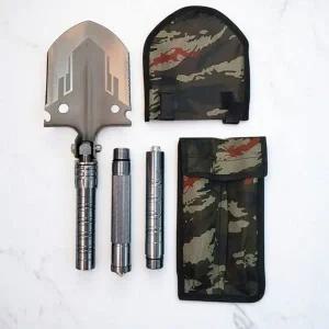 캠핑 휴대용 다기능 야전삽 생존도구 야외 곡괭이