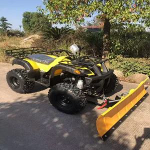 ATV 사륜 제설기 오토바이 제설 장비 도로 눈 제거 작업 제설차