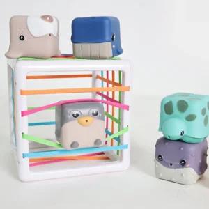 소리나는 말랑말랑 동물 블록 소프트블럭 색상인지 소근육발달 18개월