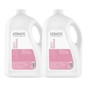 케라시스 샤이닝 데미지 케어 린스 4L X 2개 대용량 부드러운 윤기있는 머릿결 헤어케