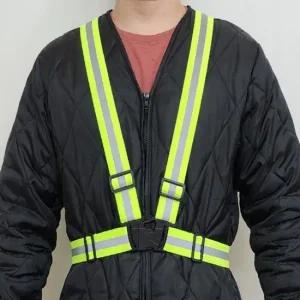 형광띠 작업용 작업 엑스반도 반사띠 고 빛반사 안전조끼 야간 야광띠 형광조끼
