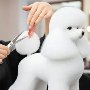 본필 도그위그 애견 미용용 털가발 2급 3급 전용 | 펫클립 램클립 호환 | 애견미용 위그털 강아지 가위컷 연습용 털