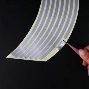 바퀴 휠라인 유광 스티커 실버 자전거 차량용 탈부착 탈부착 차량용 야간안전 휠