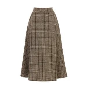 [롯데백화점]티뷰 글렌 체크 플레어 스커트_V5D-VSK007