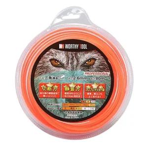 예초기 날 끈 줄날 나일론 커터 3각 2.6 x 80M 제초 잡초 잔디 작업 얇은 풀 줄날리필