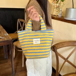 셀리오 뽀글이 페이크퍼 겨울 미니 토트백 4종