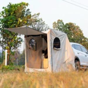 다잡 차박텐트 자동차 꼬리 텐트 기본형 크림베이지