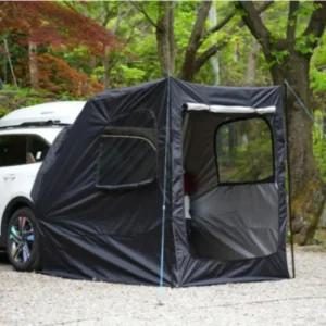 다잡 차박 꼬리 도킹텐트 우레탄창 확장형 모던블랙
