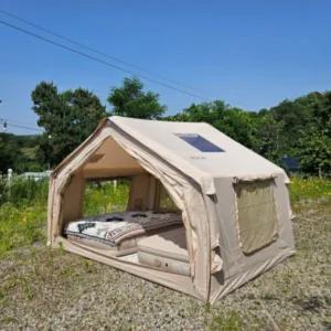 다잡 캠핑 4-5인용 에어텐트 본체 베이지 더블나인